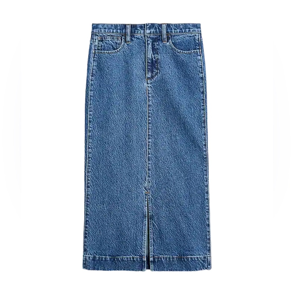 NWT J.Crew Midi Denim Skirt Size 31